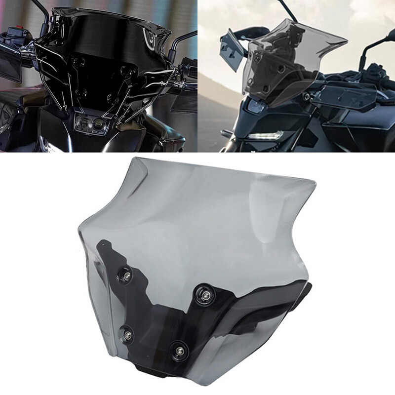 Motorcycle Windshield Windshield Grey With Bracket For Yamaha MT-09 2024