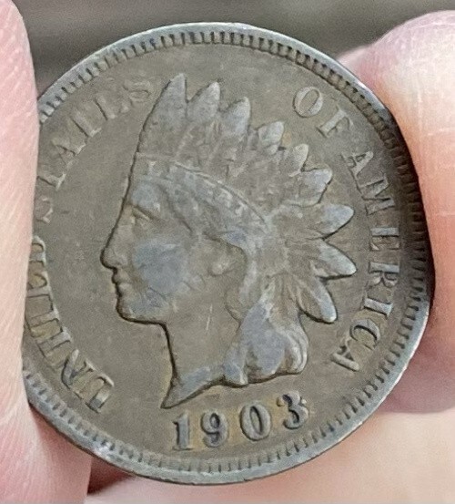 1903 INDIAN HEAD Cent - 0.01 USA 1 Cents Penny 1C - VERY NICE - DIAMOND e161 a