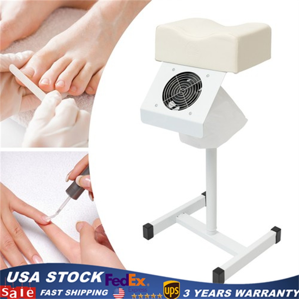 Adjustable Nail Chair With Vacuum Cleaner Freestanding Salon Footrest Lift Stool