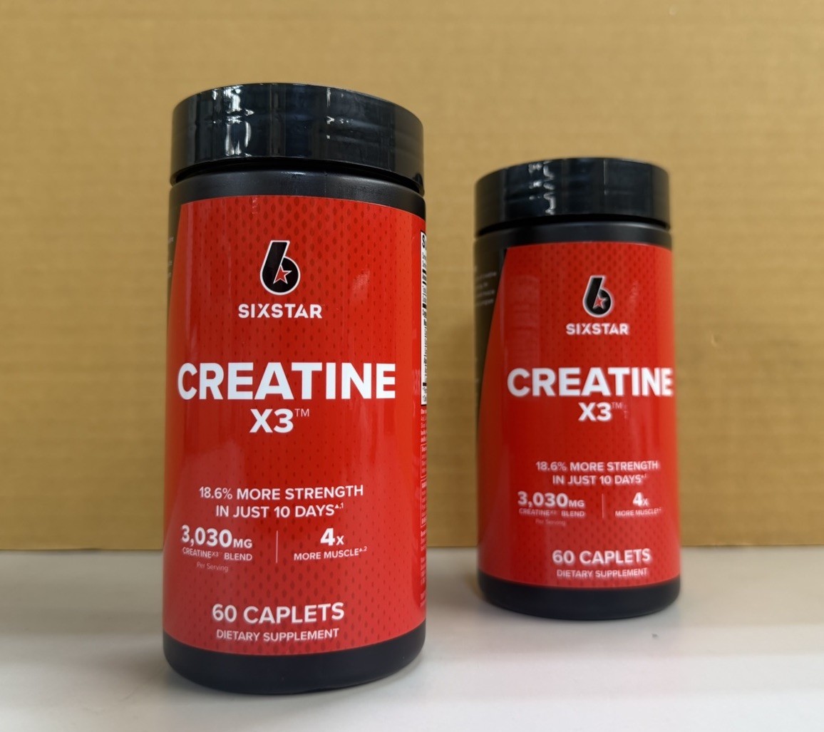 Two Pack Creatine X3™, 60 Caplets | Free & Fast Shipping | Expiration: 12/2027