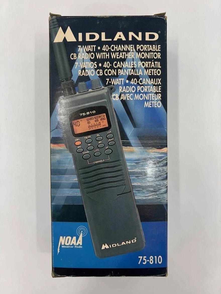 Midland 75-810 Handheld CB Radio 40-Channel Weather Monitor - Brand New in Box