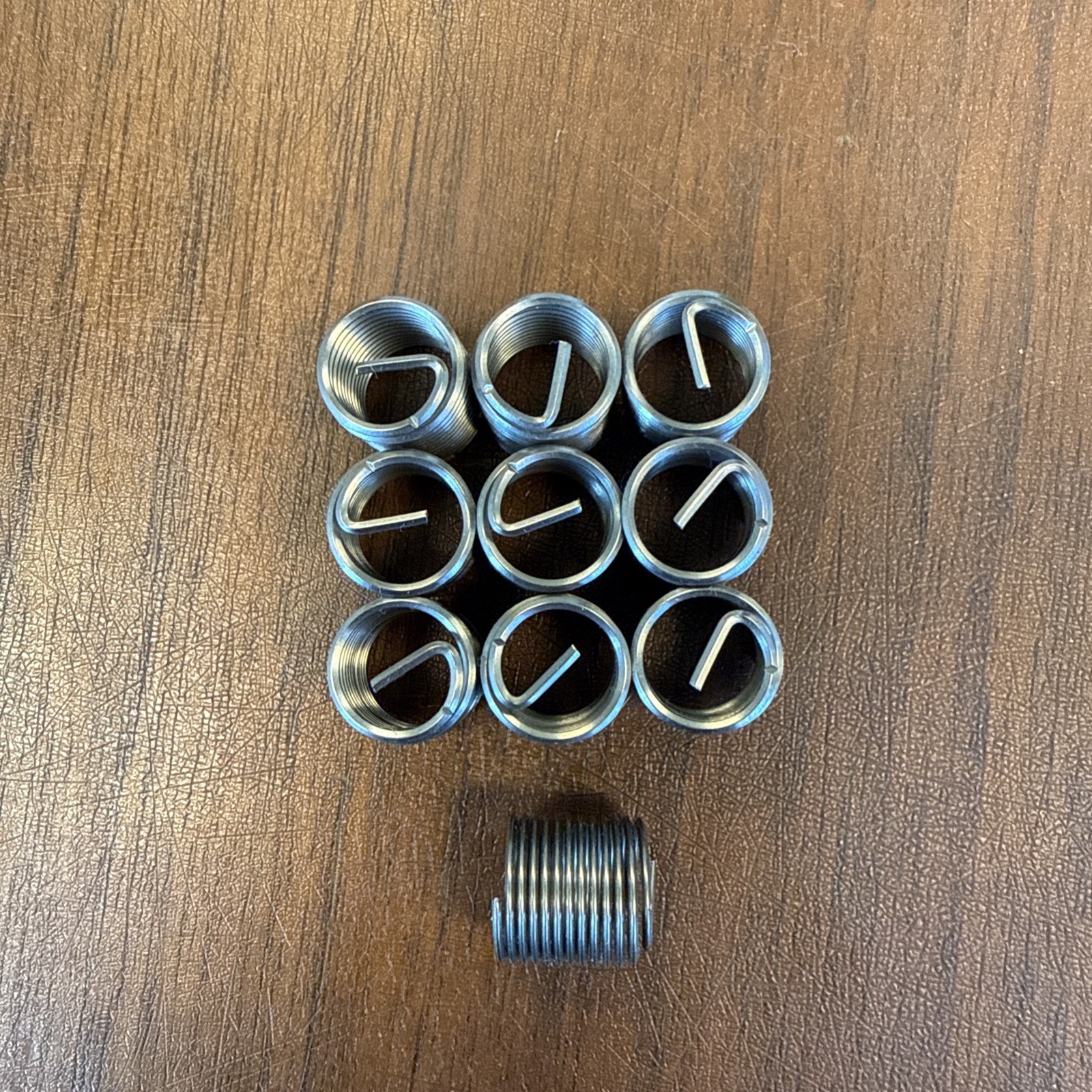 M10 x 1 x 15mm Helicoil Brand With Tang Free Running Inserts Lot/10 Ships Free