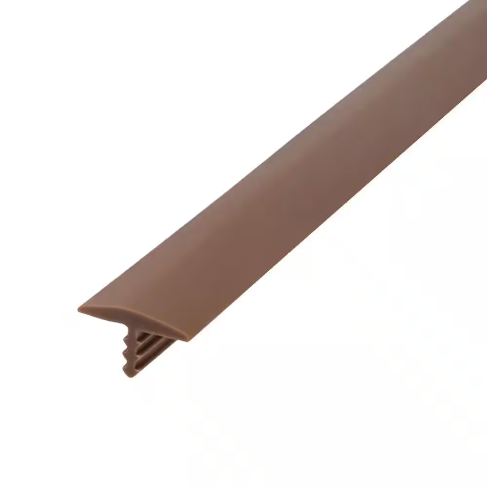 1/2 In. Tan Flexible Polyethylene Center Barb Hobbyist Pack Bumper Tee Moulding