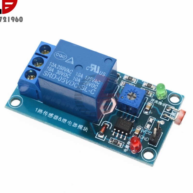 5/12V Relay Sensor Light Control Switch Module Detection Photoresistor Detector