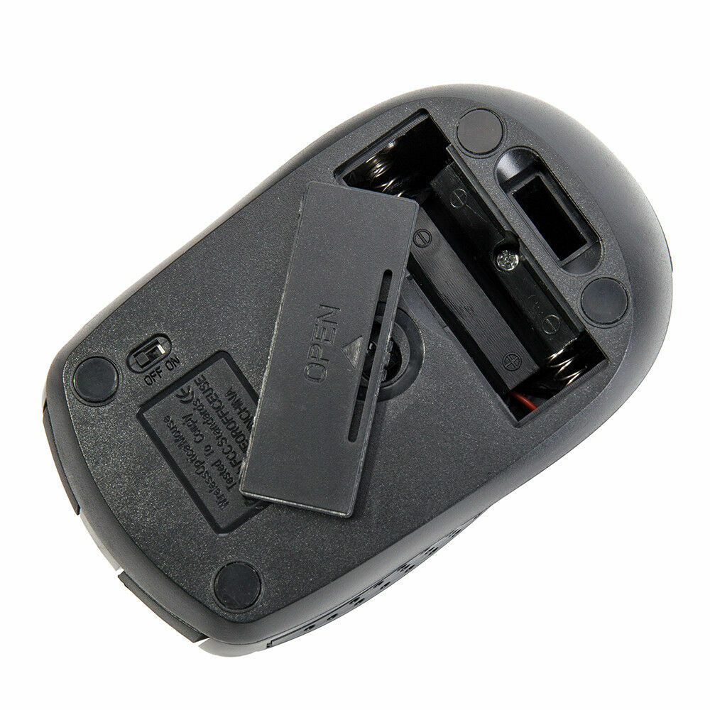 2.4GHz Wireless Optical Mouse Adjustable DPI Cordless Mice + Receiver for Laptop