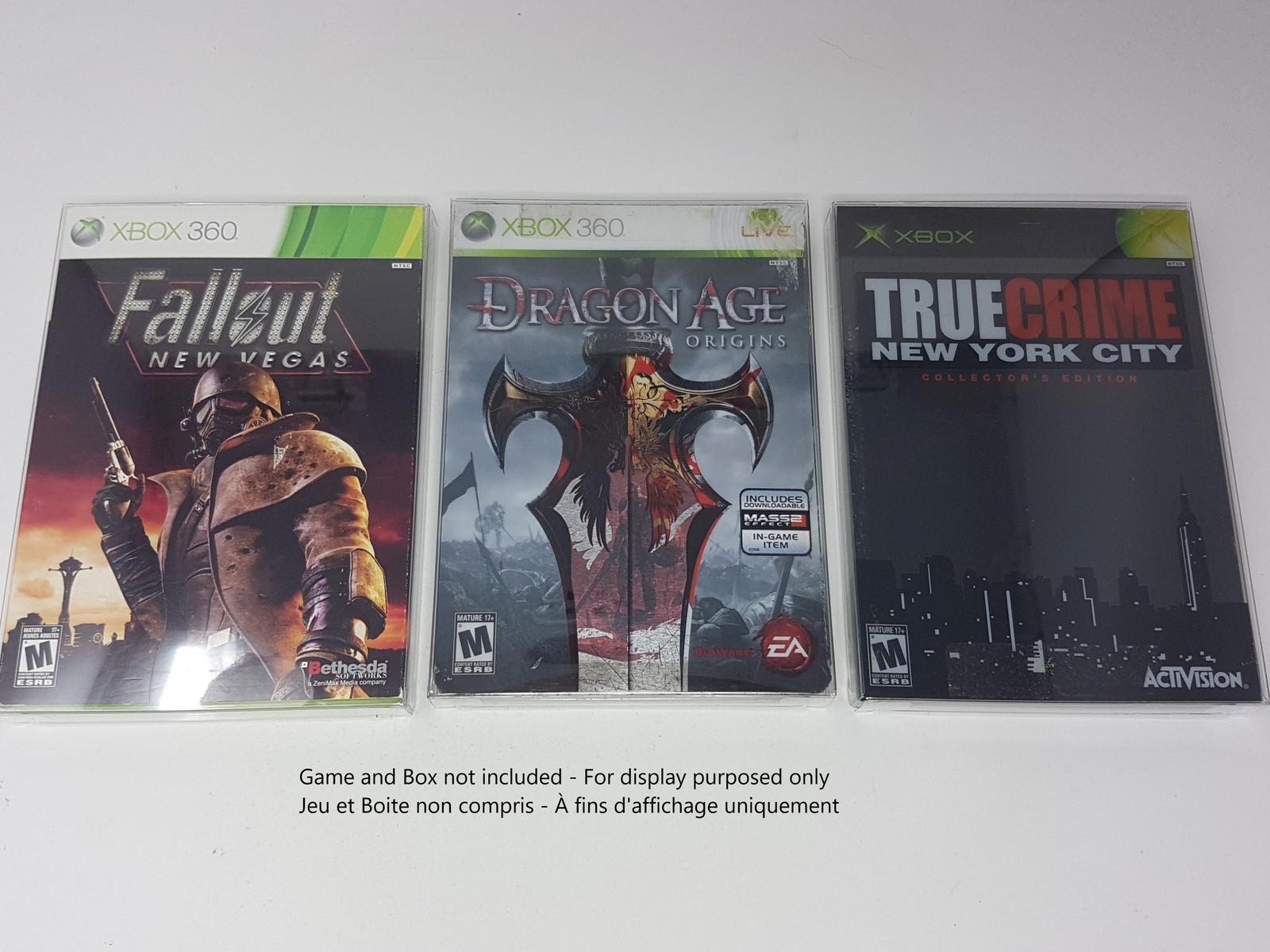BOX PROTECTOR FOR STEEL CASE, WII, WIIU, PS2, XBOX, XBOX 360 GAME CLEAR PLASTIC