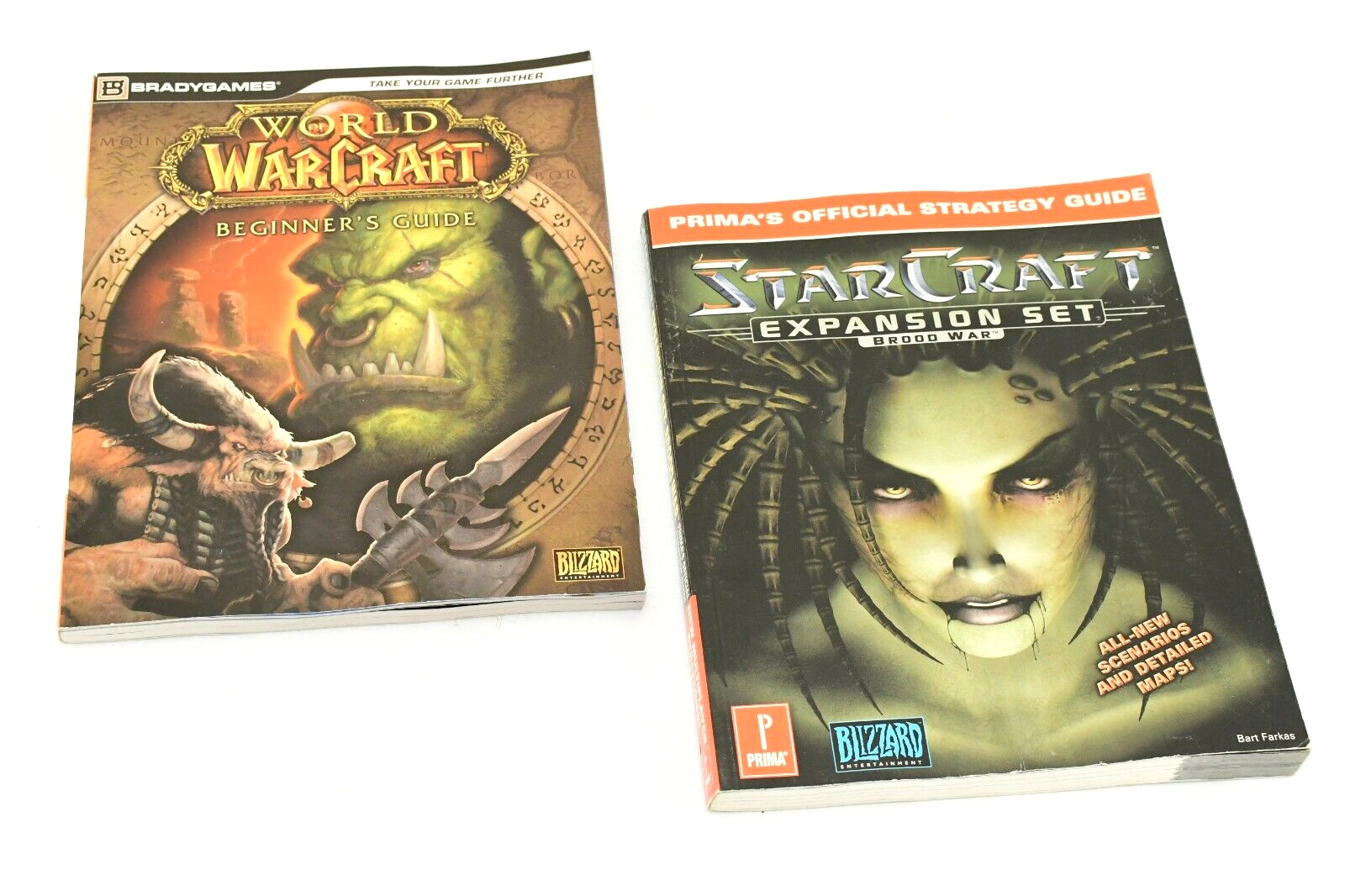 (Lot of 2) - Prima Starcraft Brood War + Brady Games World of Warcraft Beginners