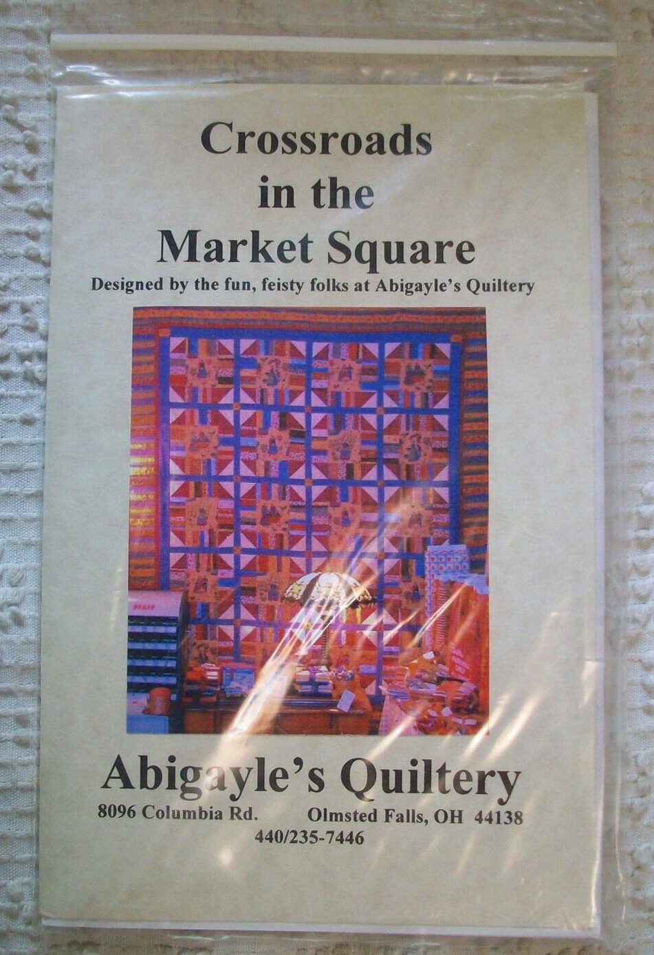 Crossroads in the Market Square Abigayle's Quiltery Quilt Pattern 81 x 97 Ohio
