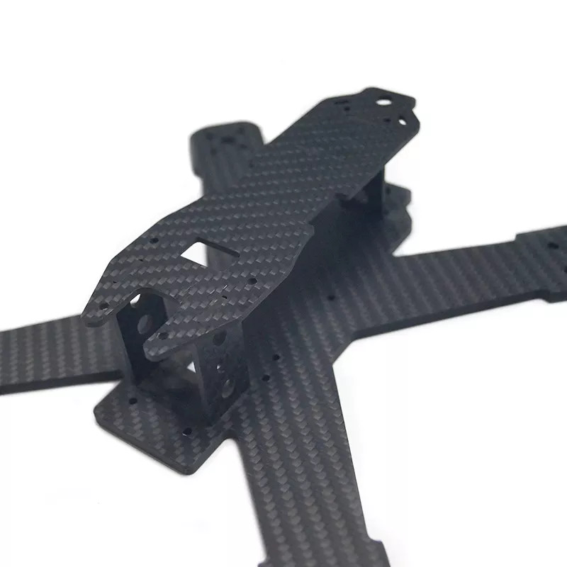Carbon Fiber Sheet Plate Panel Custom CNC Cut Process Carve FPV Drone Arm Frame
