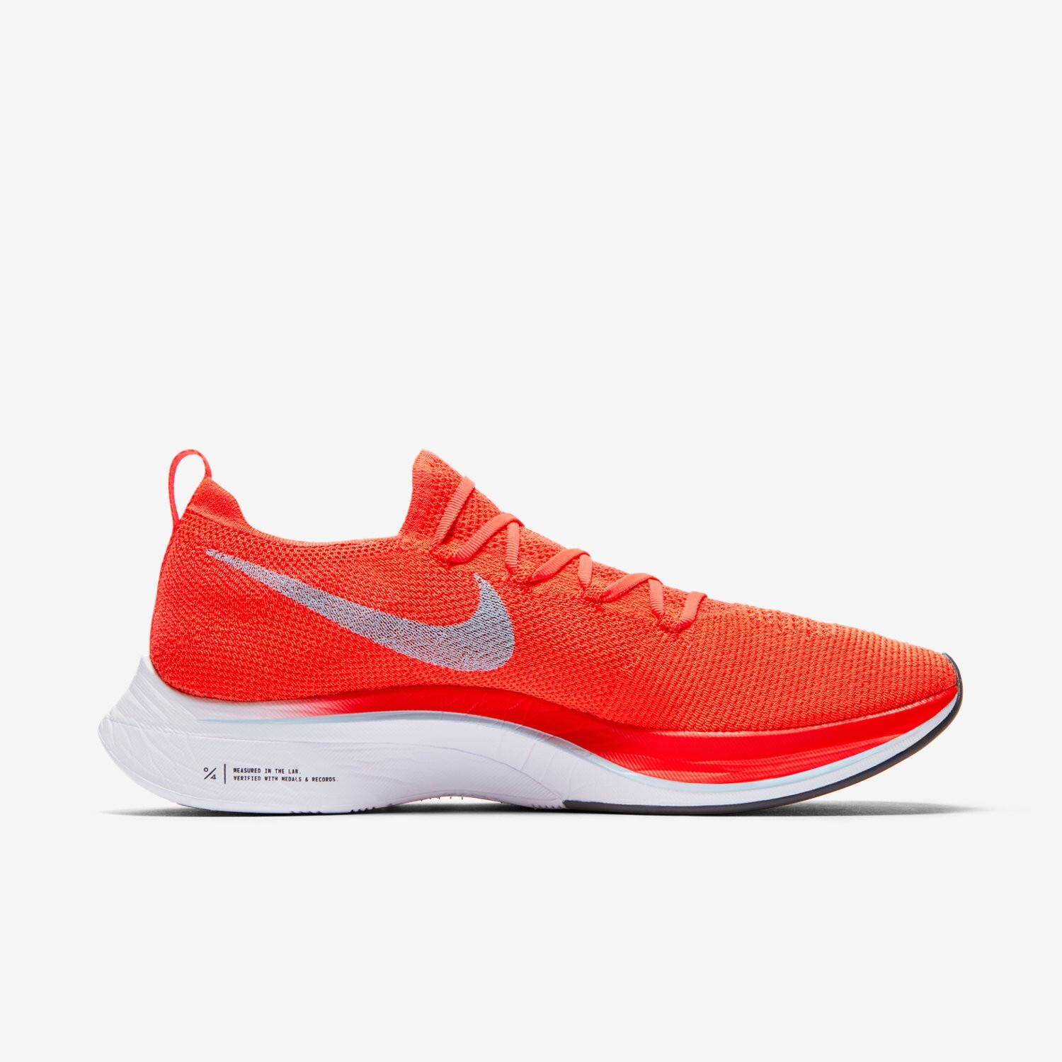 Nike Vaporfly 4% Flyknit Men 4.5 / Women 6 Bright Crimson AJ3857-600 Ice Blue OG