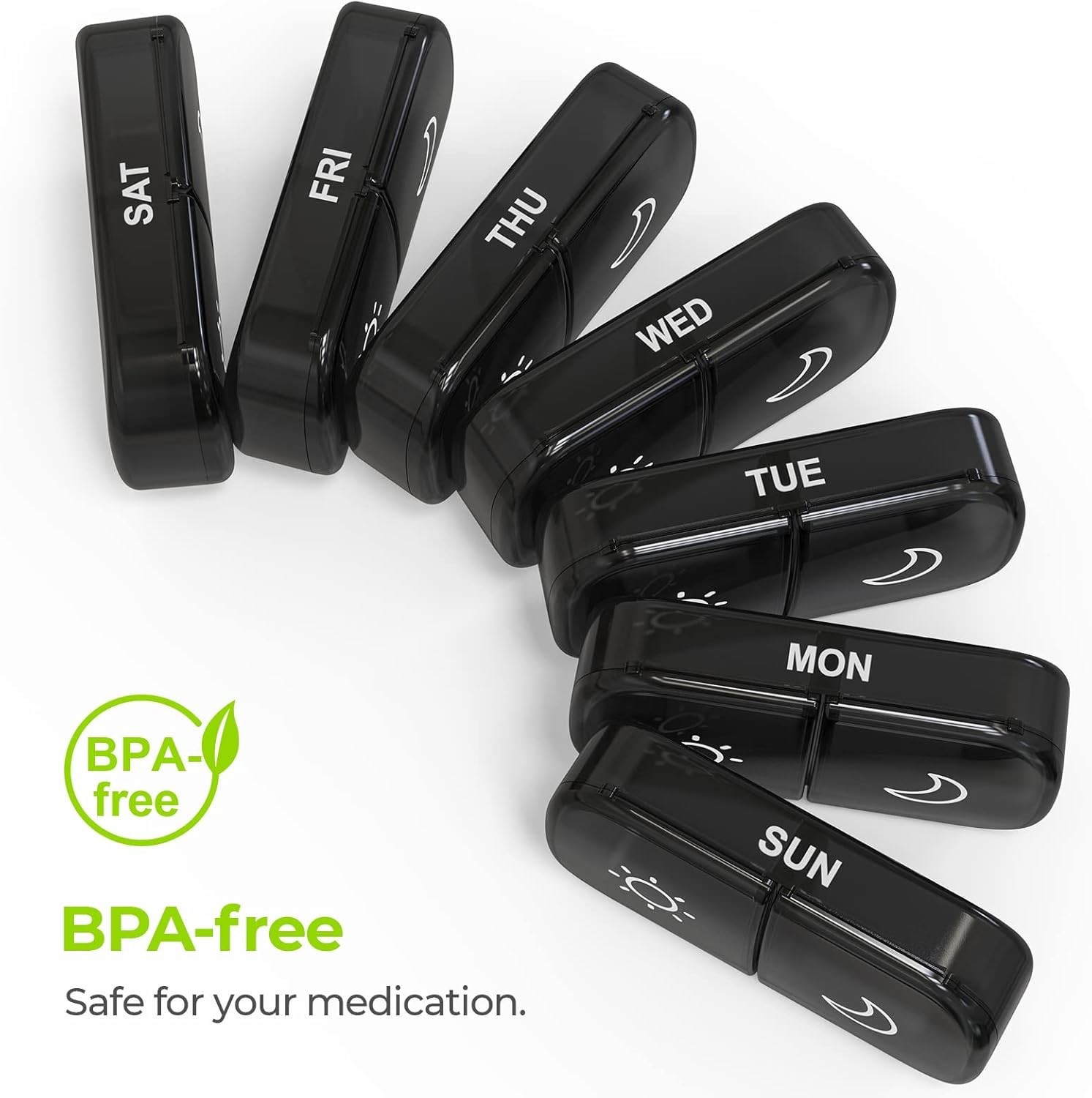 Compact & Lightweight XL Pill Organizer - Perfect for Medication Travel Needs