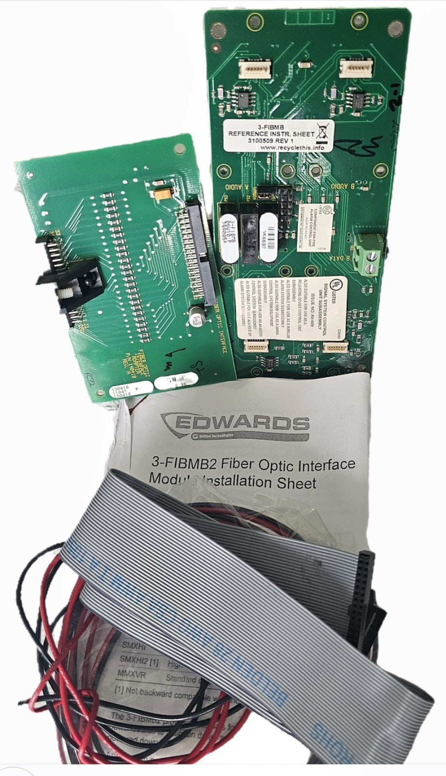 Edwards EST 3-FIBMB2 Fiber Optic Interface Card, Multi-Mode/Single-Mode,...