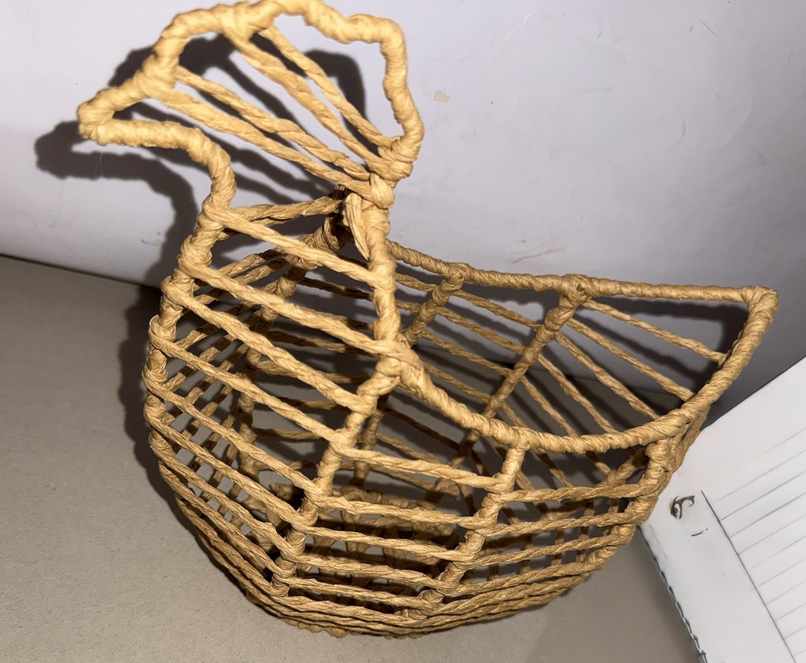 Chicken Shape Wicket Style Basket