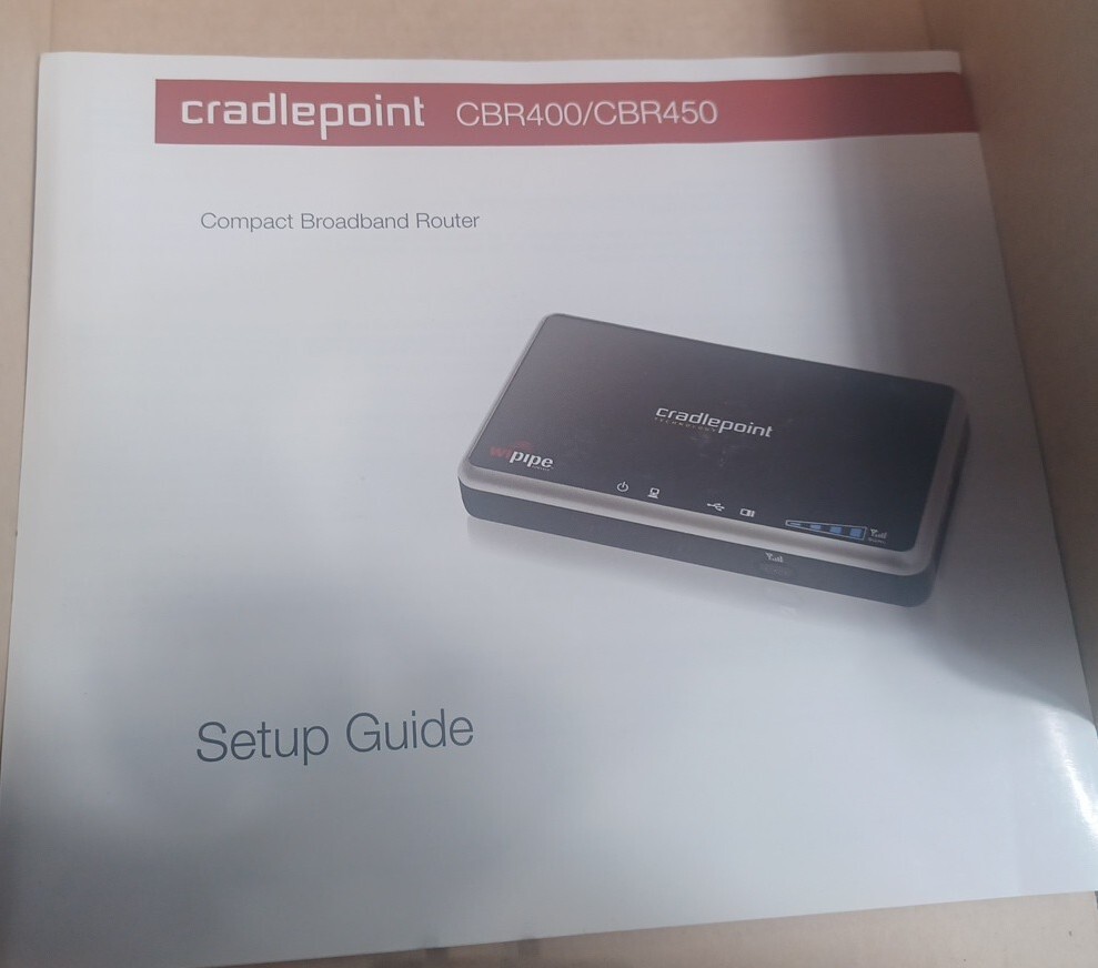 Cradlepoint CBR400 Wireless Router New Open Box