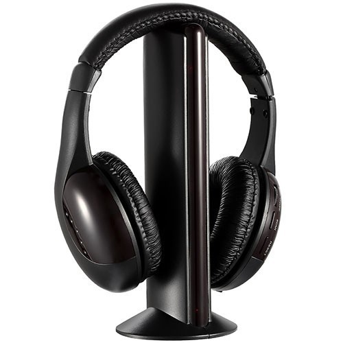 Wireless TV Headphones with RF Transmitter Hi-Fi Over-Ear Cordless Headsets
