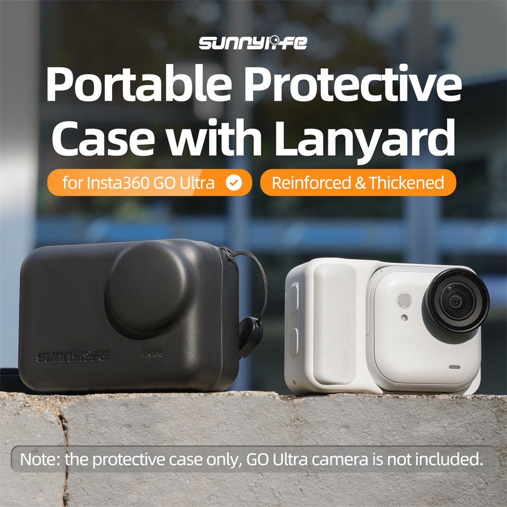 Camera Portable Protective Case w/Lanyard Storage Box for Insta360 GO Ultra