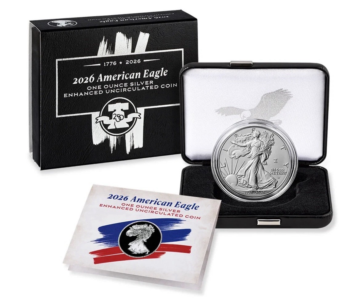 American Eagle 2026 W One Ounce Silver Enhanced Uncirculated Coin Ships Now!