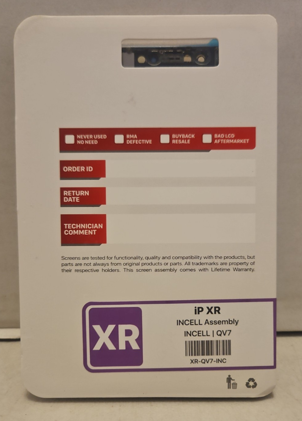 Quantum Screen Replacement for iPhone XR Incell Assembly - New E2