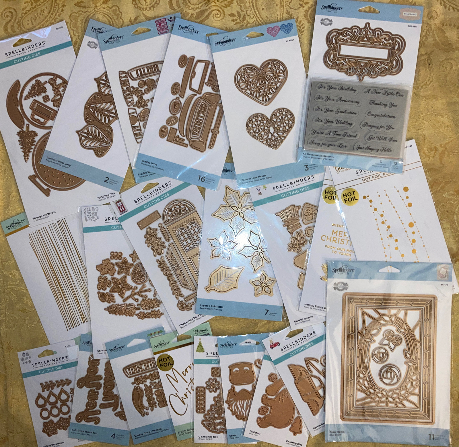 Spellbinders Glimmer Plate/Cutting Die Pack YOU CHOOSE FROM LIMITED STYLES
