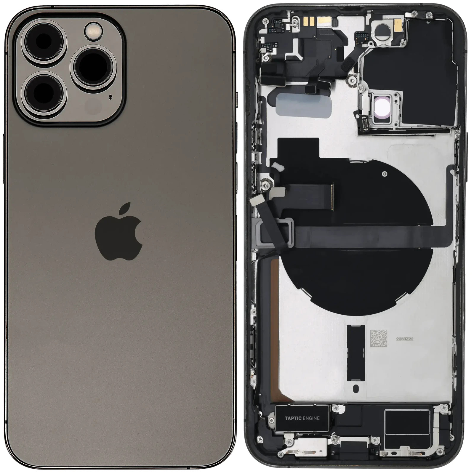 Apple iPhone 13 Pro Max Back Housing Frame w Charging OEM Pull Grade C Graphite