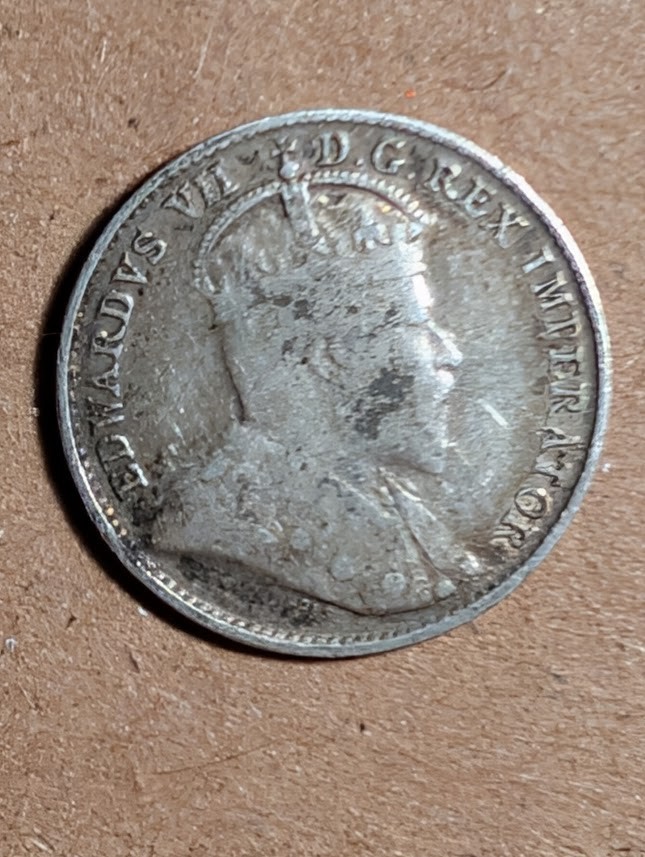 1902 H Canada 5 Cents Silver
