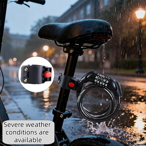 Universal Bike Lock Holder Mount - 3PCS Adjustable U-Lock Frame Bracket for
