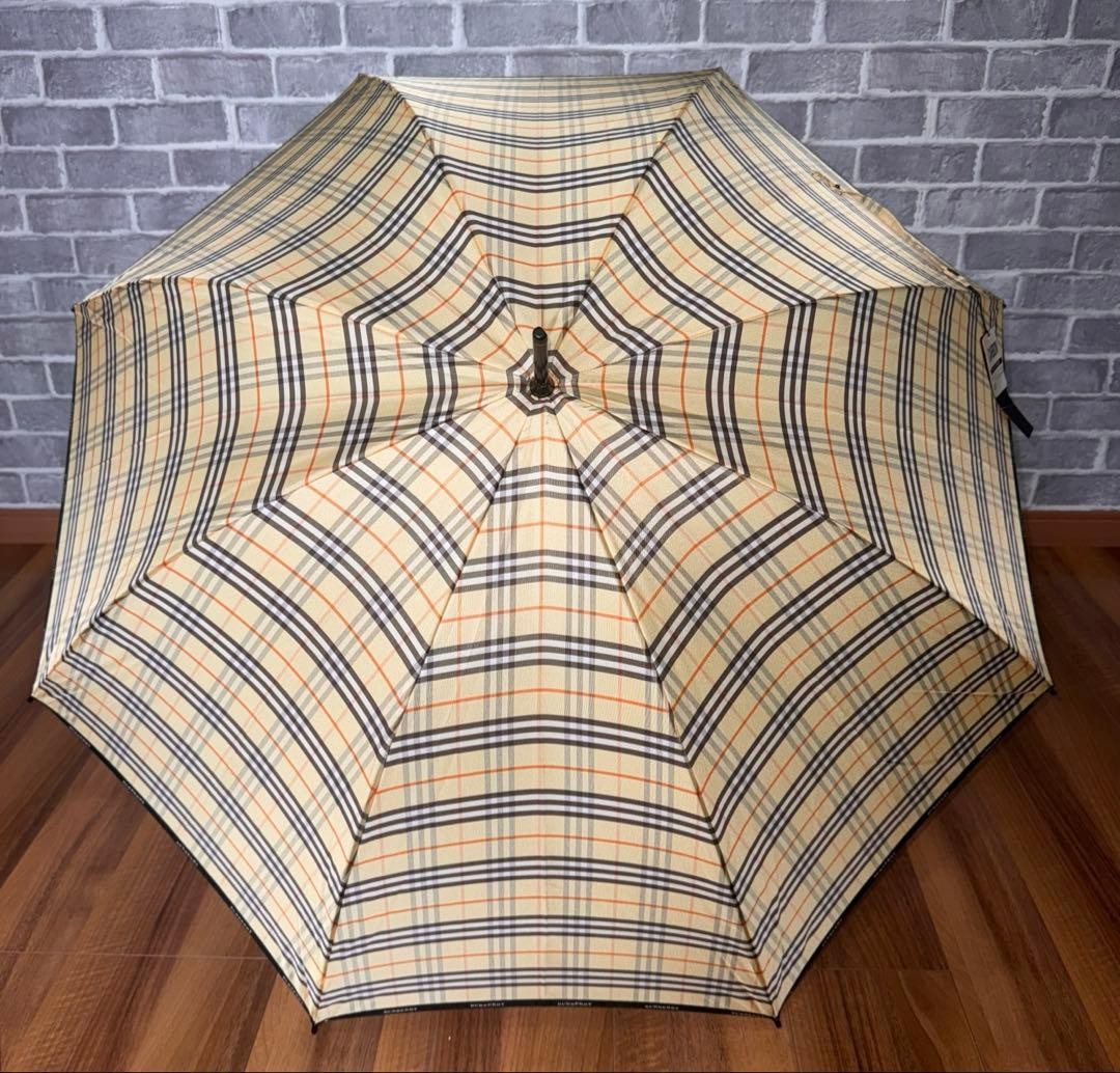 Burberry Long Umbrella Plaid Pattern Men Accessory Original Collection