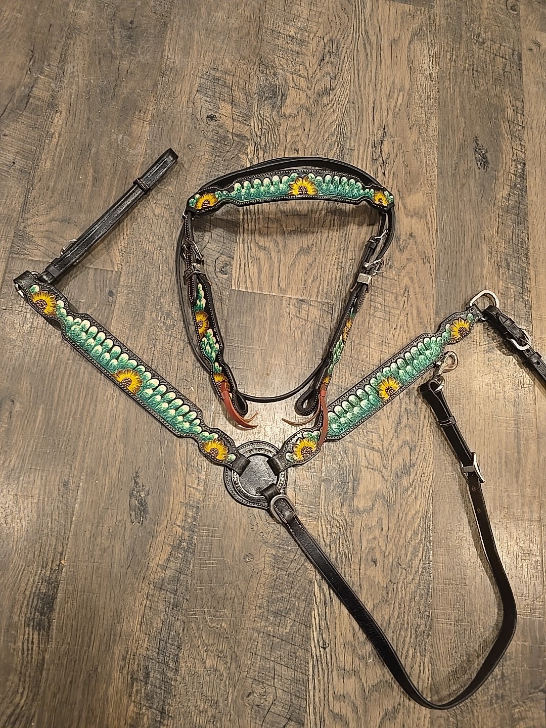 western headstall breastcollar set Cob