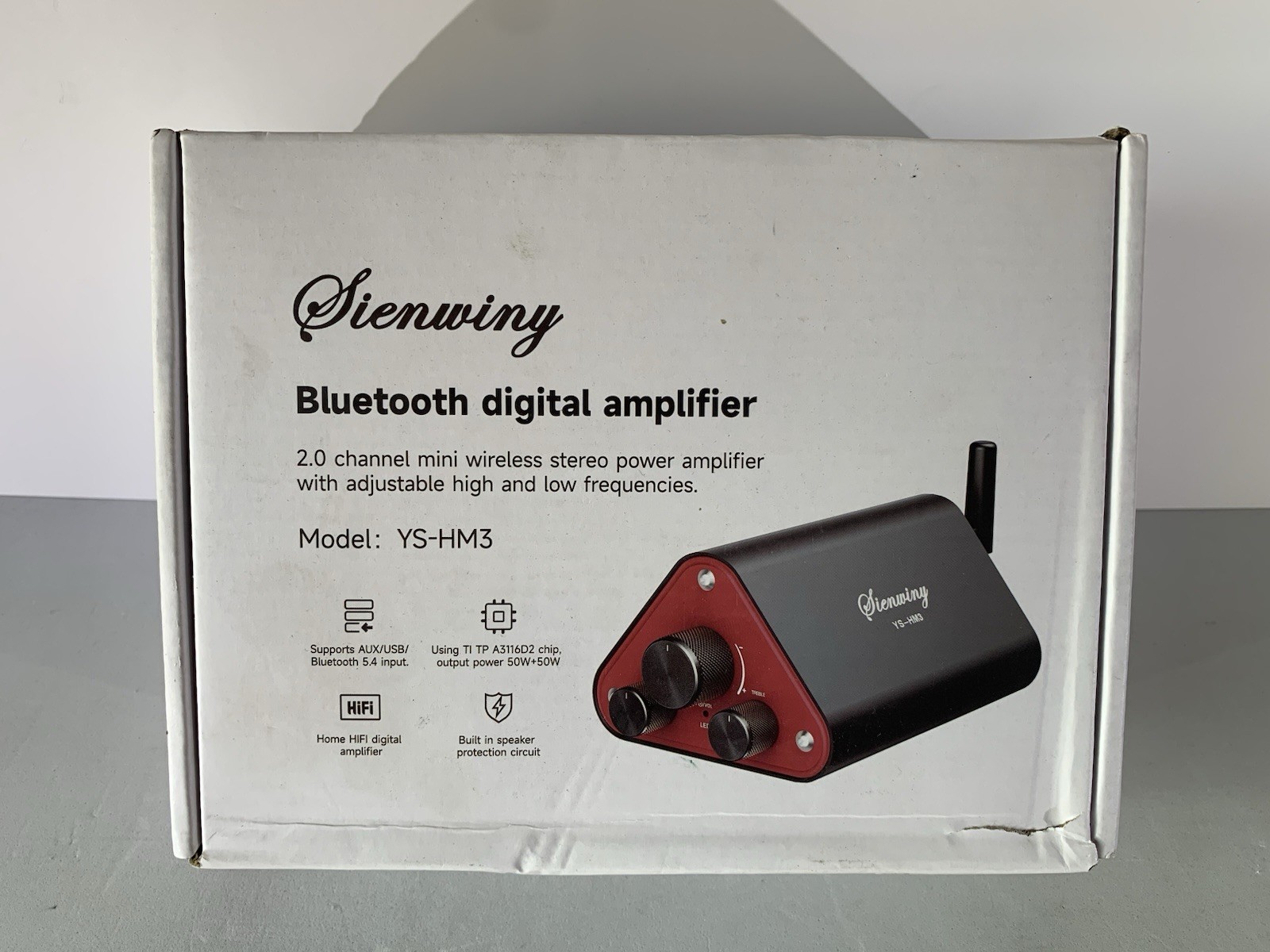 Sienwiny YS-HM3 Bluetooth 5.4 Digital Amplifier 2.0 Channel 50W+50W HiFi Stereo