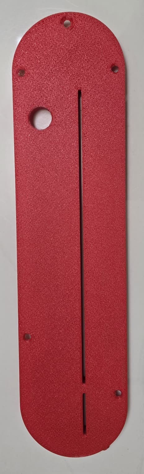 Zero Clearance Throat Plate Insert for Porter Cable 10" Table Saw PCB270TS