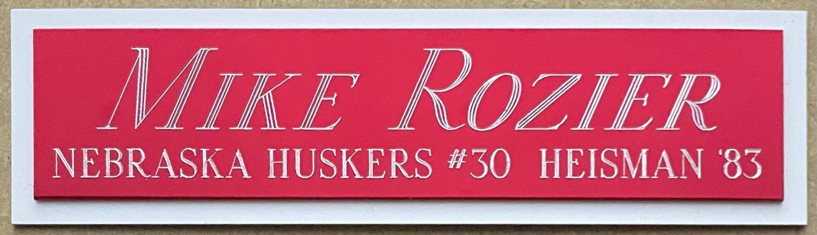 MIKE ROZIER HEISMAN NAMEPLATE AUTOGRAPHED SIGNED FOOTBALL HELMET JERSEY PHOTO