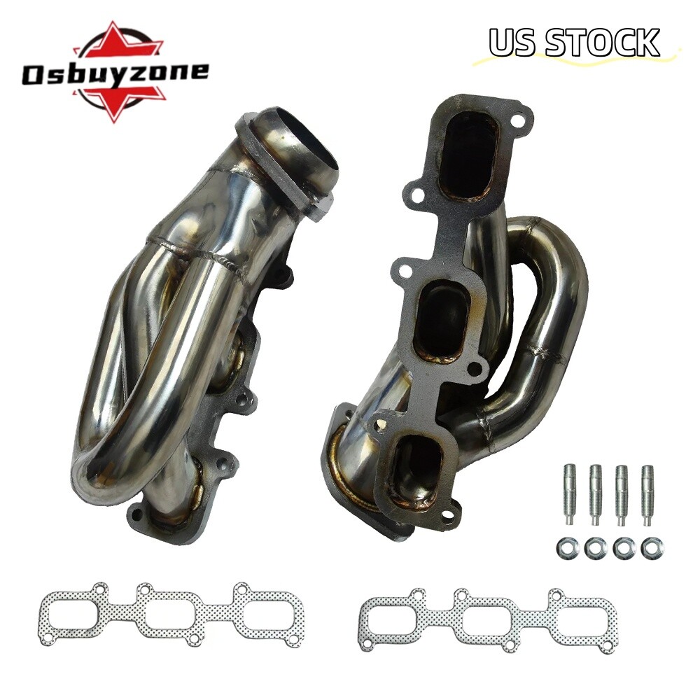 for 2011-2017 Ford Mustang 3.7 V6 Shorty Stainless Steel Exhaust Headers Kit New