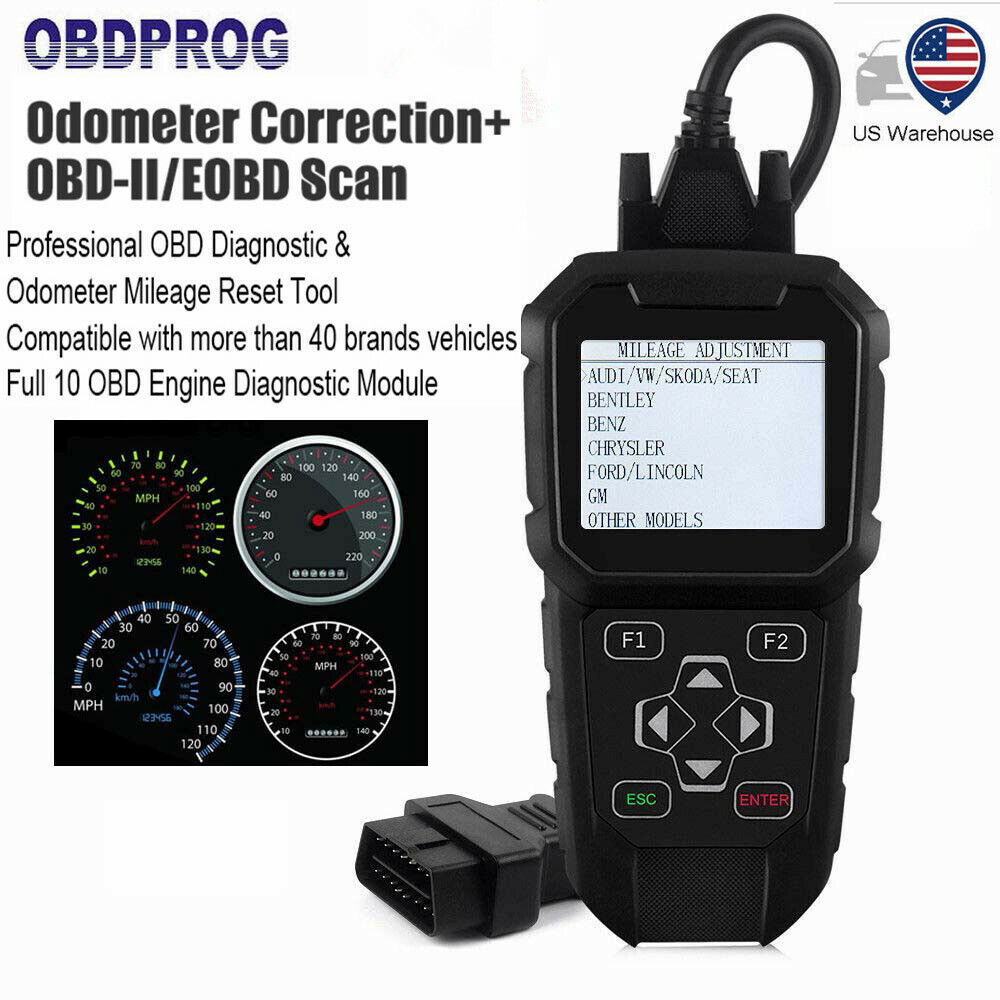 OBDPROG MT401 Car Odometer Mileage Correction Adjustment OBD2 Scanner Reset Tool