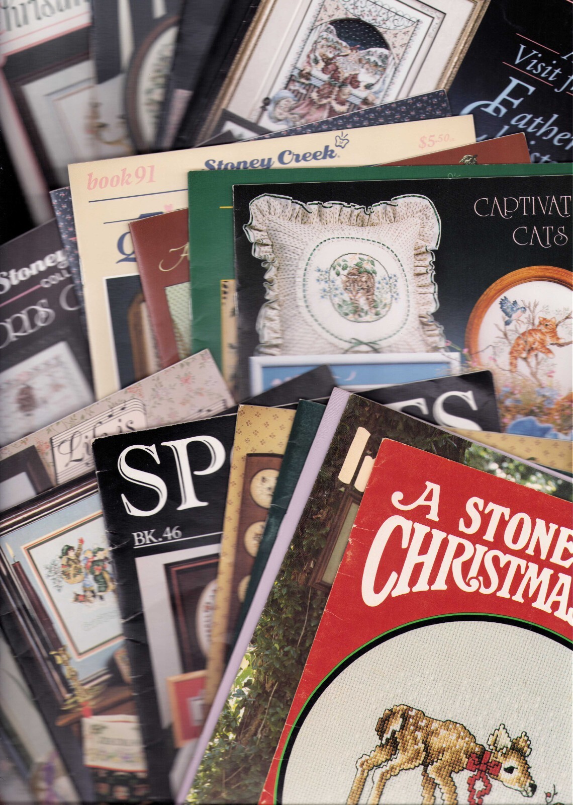 Stoney Creek Collection Cross Stitch Books Patterns RARE OOP Choice Vintage