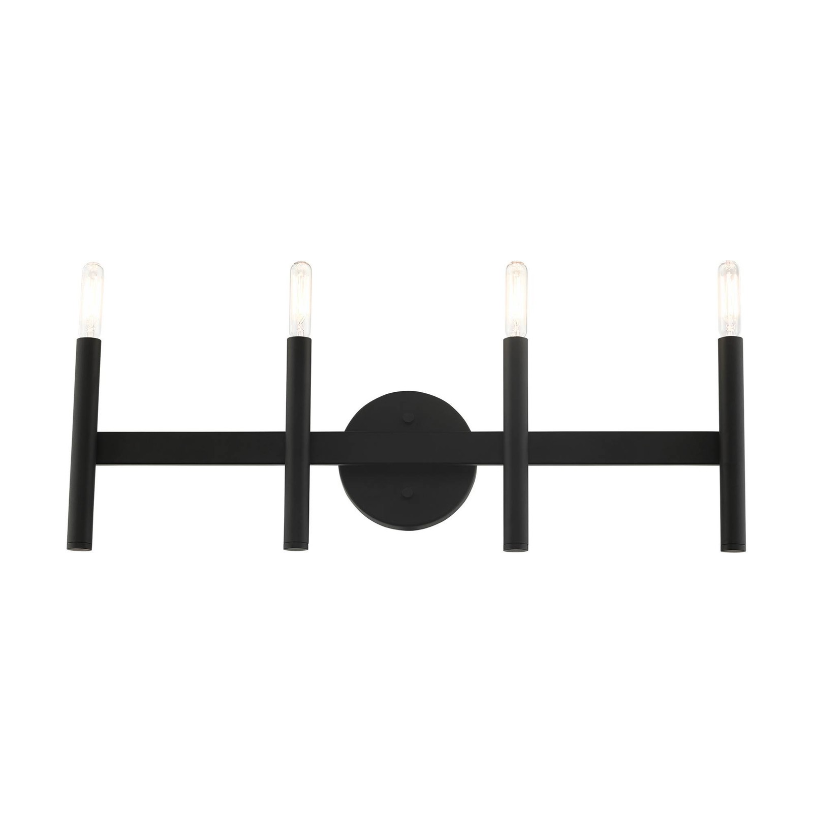 Copenhagen 23 1/2" Wide Black 4-Light Bath Light