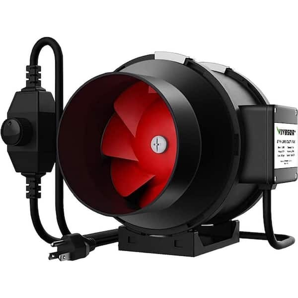 VIVOSUN 6 in. 390 CFM Inline Duct Fan with Variable Speed Controller