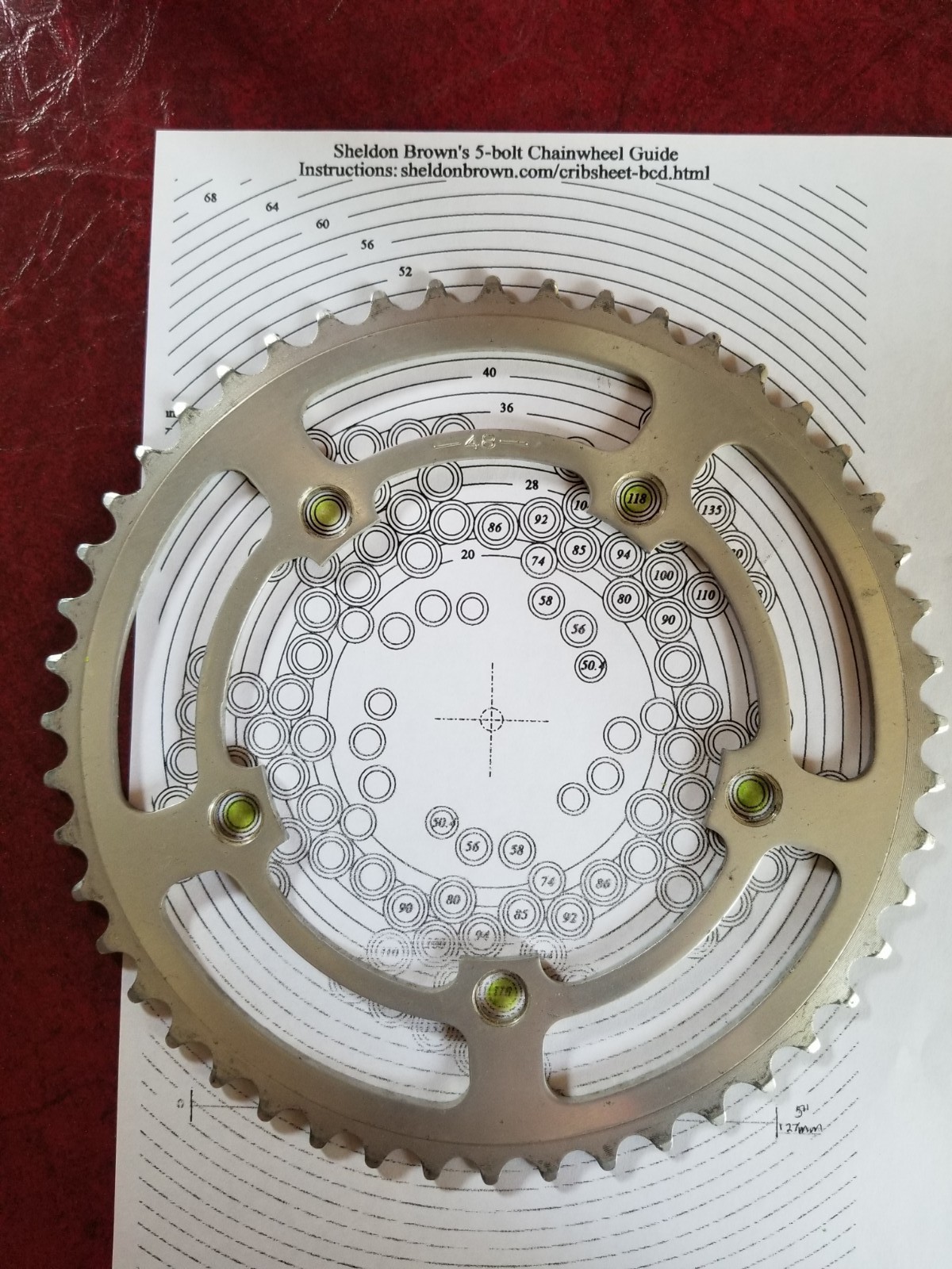 vintage 6 Sakae 118 BCD Chainrings