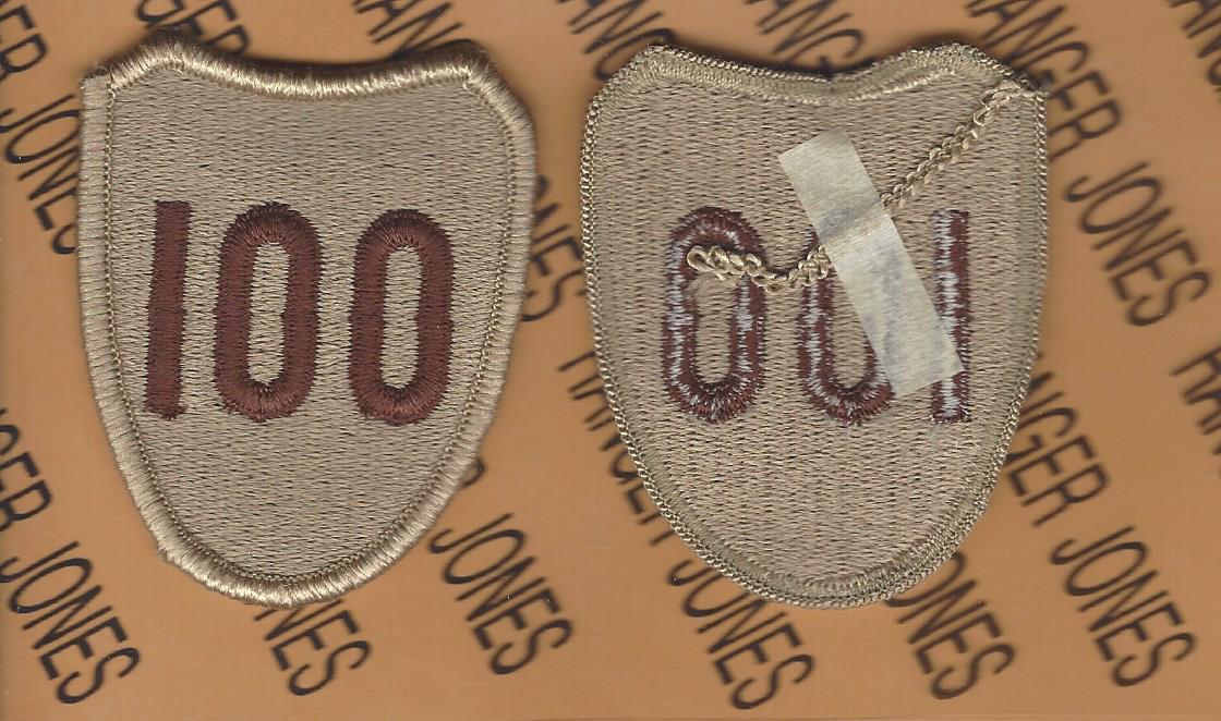 US Army 100th Infantry Division Desert DCU uniform patch m/e