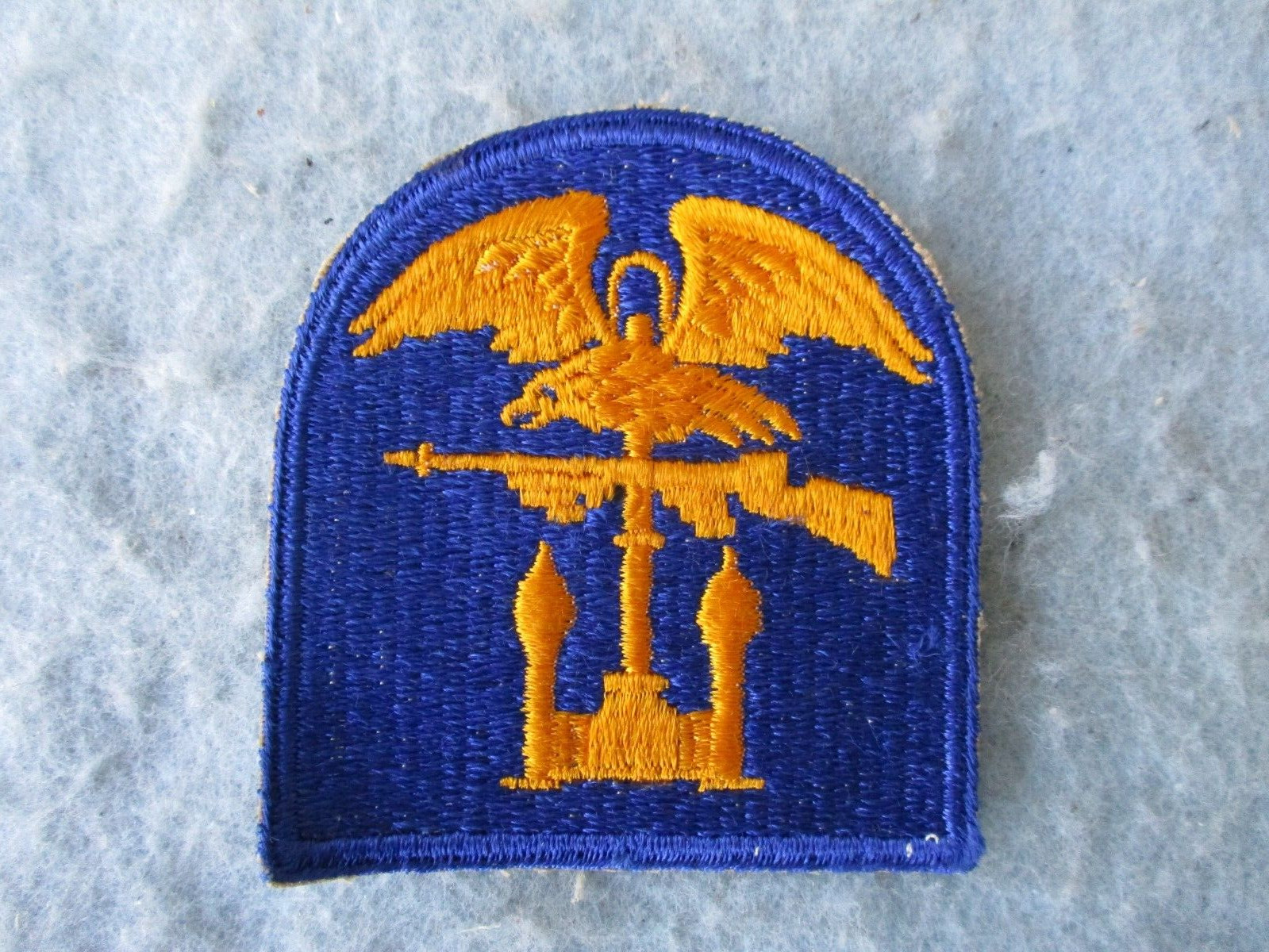 WWII US Army Patch D Day Engineer Amphibious Assault Normandy White Back WW2