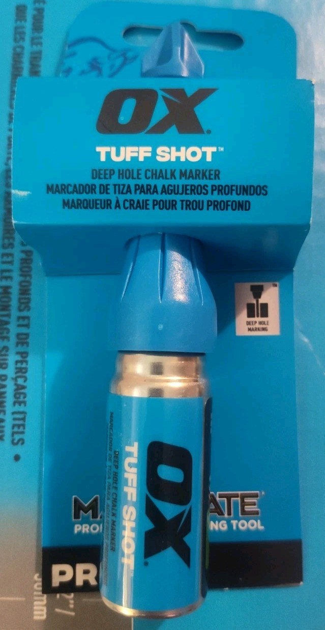OX Tools Tuff Shot Deep Hole Marker Chalk Powder Spray 250 Bursts Green