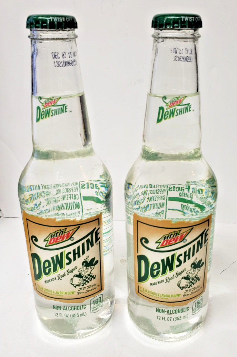(2) MOUNTAIN DEW DEWshine Limited Edition single unopened 12oz Bottles.