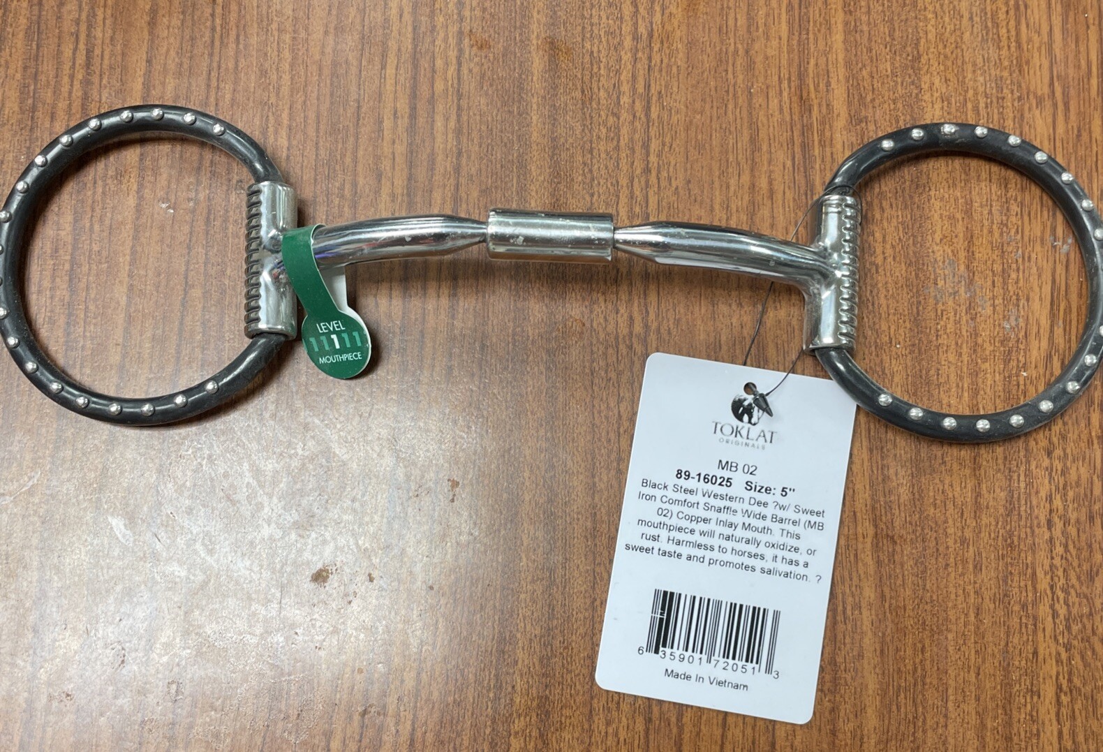 Myler 89-16025 Black Steel Western Dee With Sweet Iron Mb 02 5 Inches