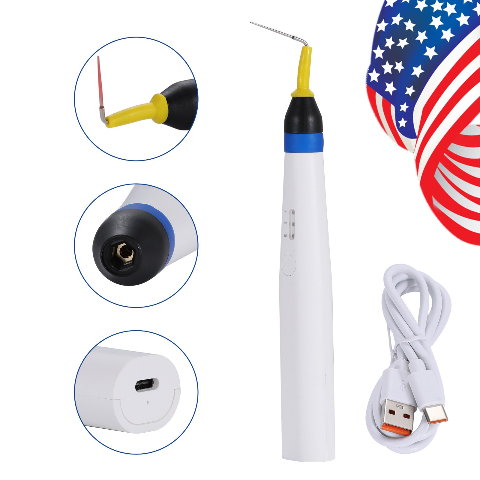 Dental Cordless Endo Gutta Percha Endodontic Heated Pen Obturation System