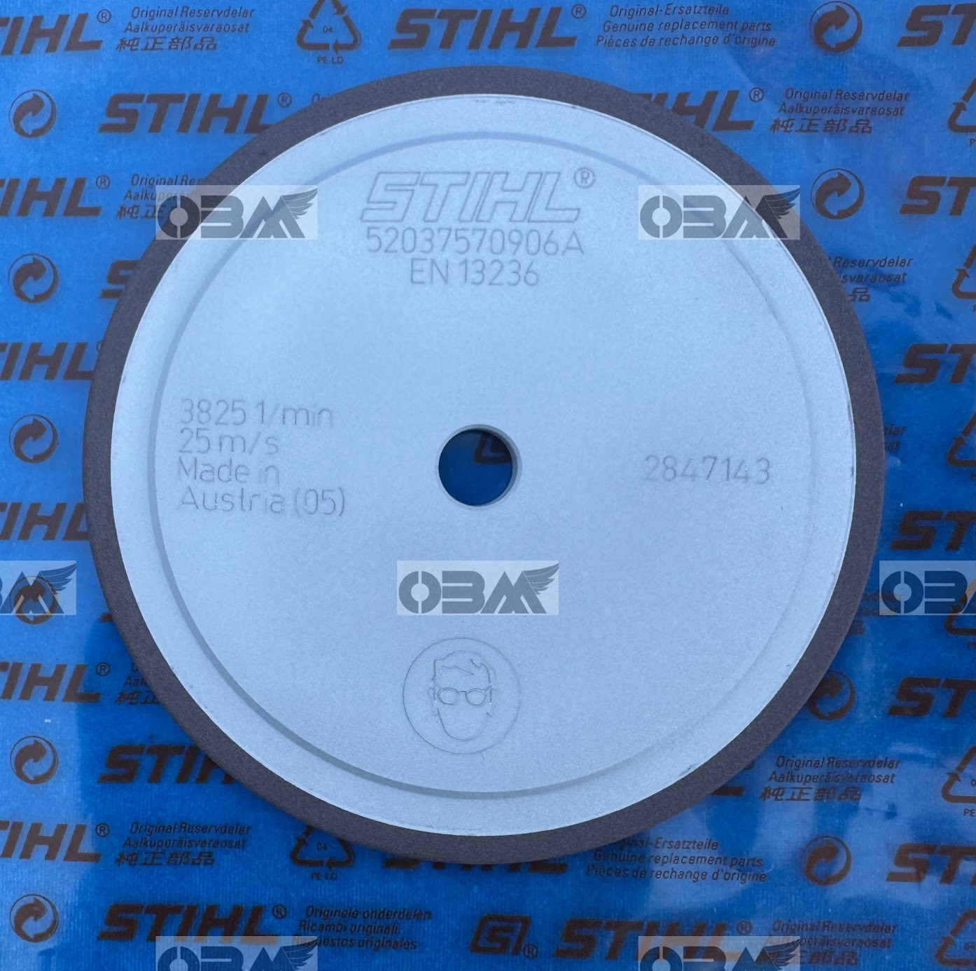 Stihl OEM Carbide Chain Diamond Grinding Wheel 125 x 6 x 12mm  #5203 757 0906