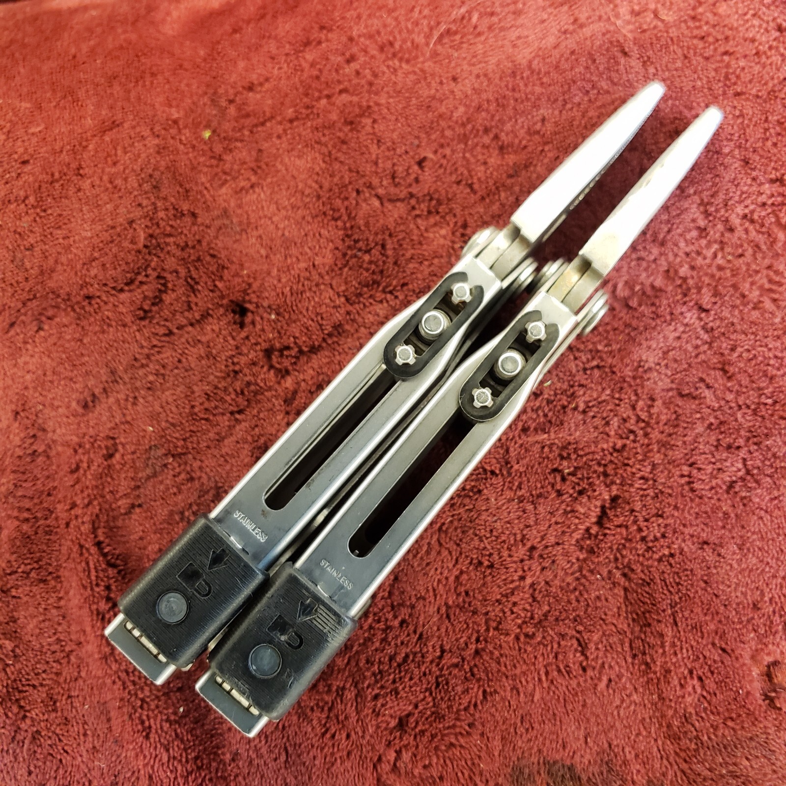 🔪 Lot 2 Gerber Multi Tool MP600 multiplier, drop point blade read