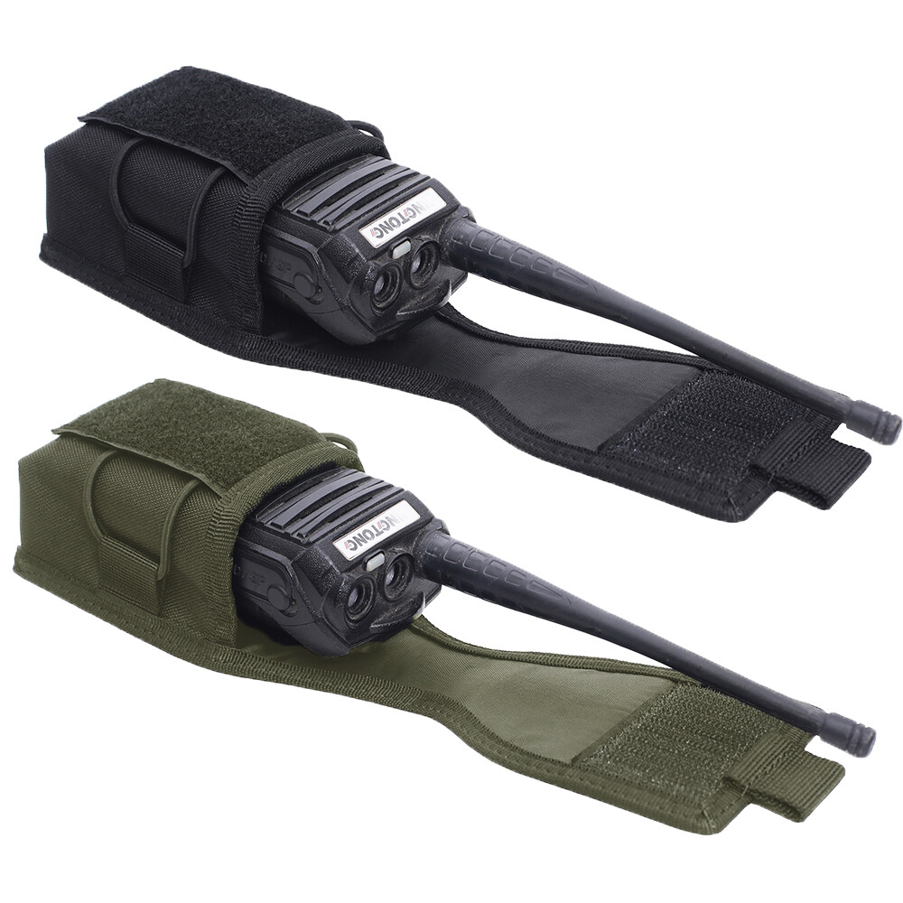 Tactical Molle Portable Radio Walkie Talkie Pouch Waist Belt Holder Holster Bag
