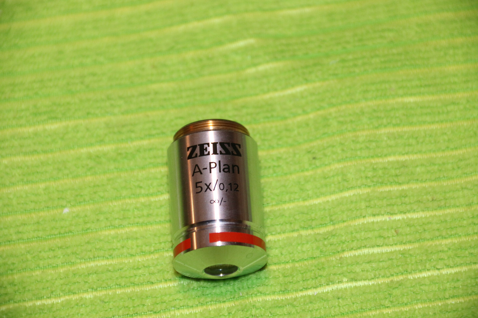 Zeiss Axioscope Microscope Objective A-Plan 5x 0.12 infinity #441020 (1)