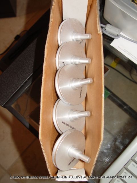 5 NEW STAINLESS STEEL ALUMINUM PULLEYS AUTOMATION AMH502-70231-04 FREE SHIPPING!
