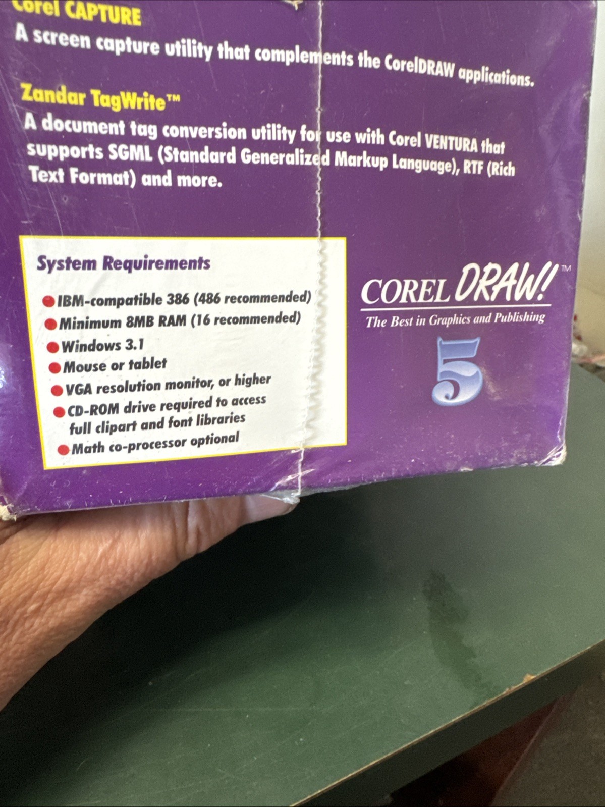 Vintage Corel Draw 5 PC CDROM
