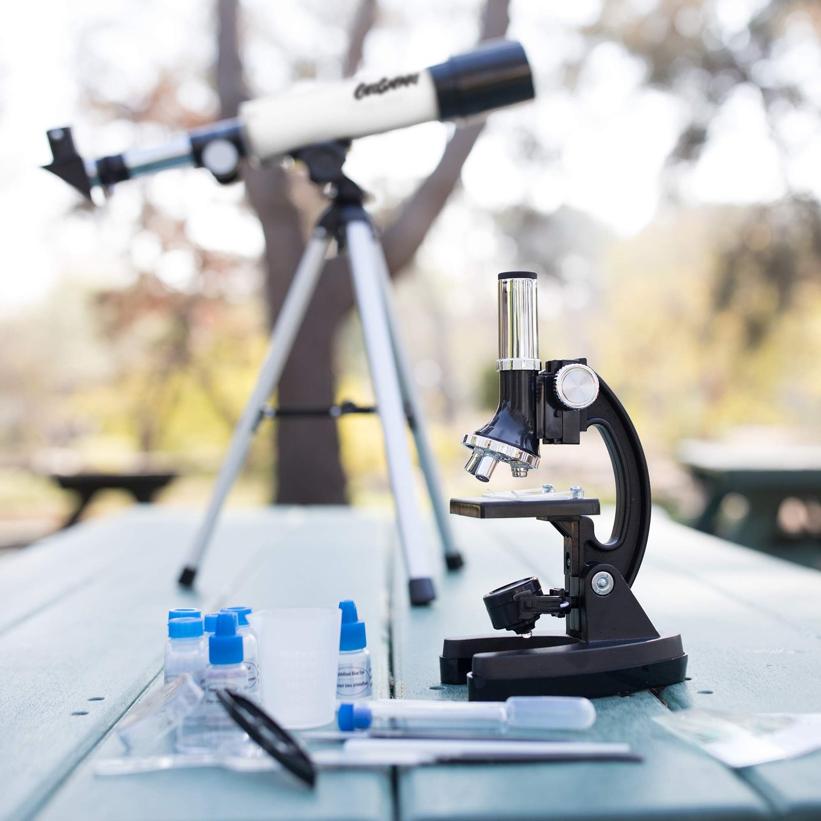 Educational Insights GeoSafari Telescope & Microscope Set - Science Kit with Ref